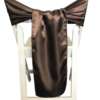 Chair Tie - Satin - Chocolate