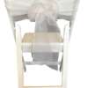 Chair Tie - Organza - White