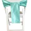 Chair Tie - Raw Silk - Tiffany Blue