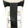 Chair Tie - Raw Silk - Black