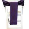 Chair Tie - Raw Silk - Purple