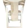 Chair Tie - Raw Silk - Silver