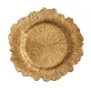 Charger Plate - Gold - Glass - Reef
