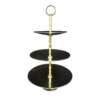 Stand - 3 Tier with Hammered Accent 18"h