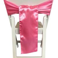 Chair Tie - Silk - Candy Pink