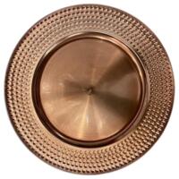 Charger Plate - Rose Gold - Hammered
