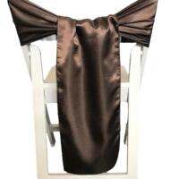 Chair Tie - Satin - Chocolate