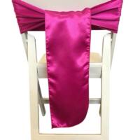 Chair Tie - Silk - Fuchsia