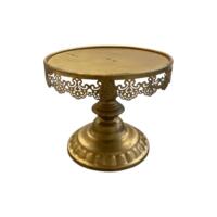 Cake Stand 8"w x 7" h - Gold