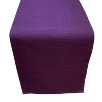 Table Runner - Raw Silk - Purple