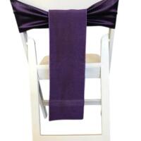 Chair Tie - Raw Silk - Purple
