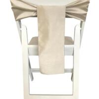 Chair Tie - Raw Silk - Silver