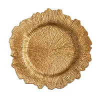 Charger Plate - Gold - Glass - Reef