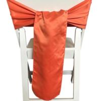Chair Tie - Satin - Rust