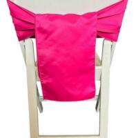 Chair Tie - Satin - Fuschia