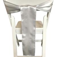 Chair Tie - Silk - Silver
