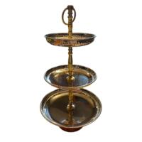 Stand - 3 Tier with Gold Accent 18"h