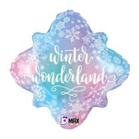 Mylar - 18" Snowflake Wonderland