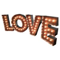 Marquee Sign - LOVE - Large 7'w x 3'h