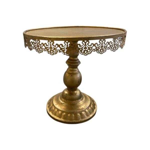 Cake Stand 12"w x 10" h - Gold