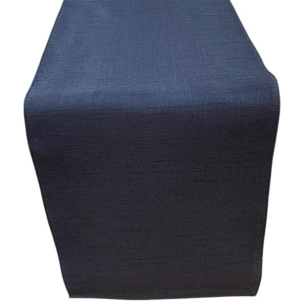 Table Runner - Raw Silk - Navy
