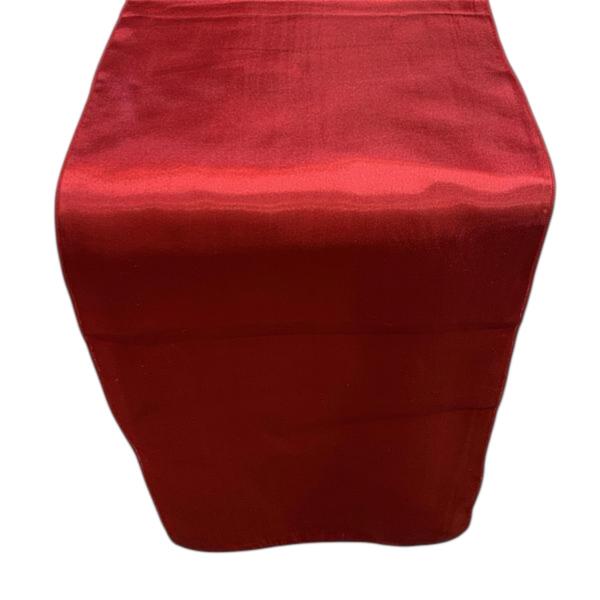 Table Runner - Silk - Claret Red
