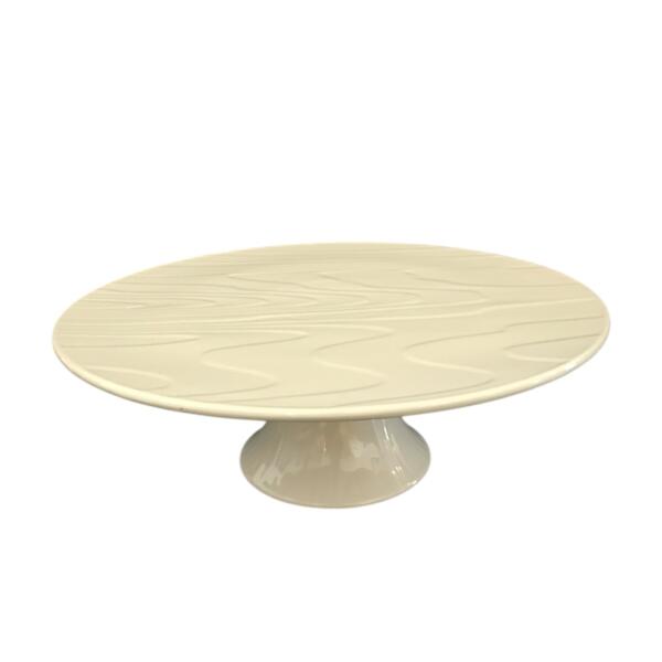 Cake Plate - White - Round - 12.5"