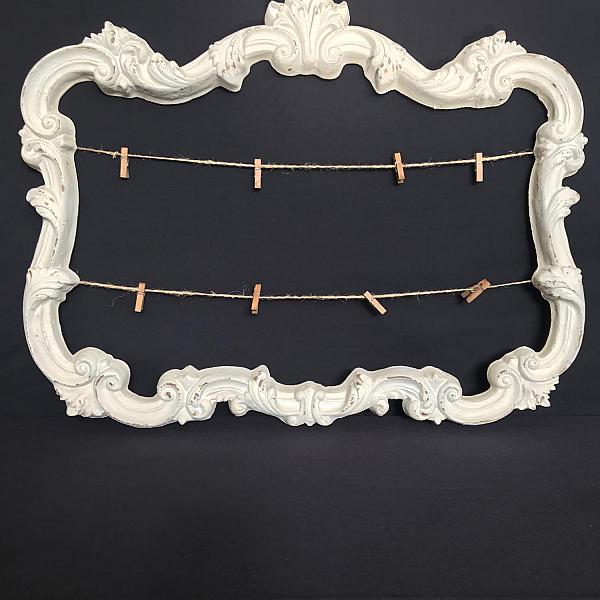 Antique White Frame w/ Jute Twine