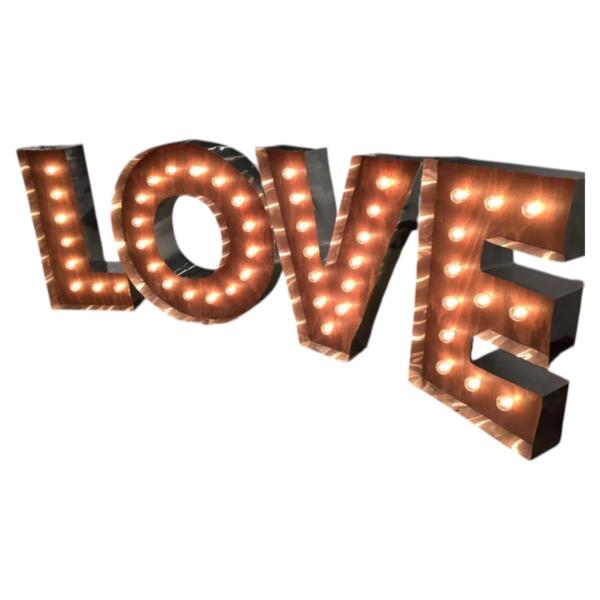 Marquee Sign - LOVE - Large 7'w x 3'h