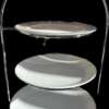 Stand, Silver - 3 Serving Plates