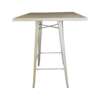 Square Metal Cocktail Table 42" Height