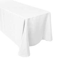 Banquet Linen - White - 90"x 132"