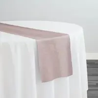 Table Runner, Rustic Linen - Blush