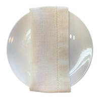 Linen Napkin, Hemstitch - Oatmeal