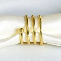 Napkin Ring, Spiral - Gold
