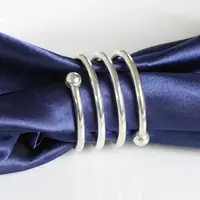 Napkin Ring, Sprial - Silver