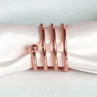 Napkin Ring, Sprial - Rose Gold