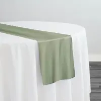 Table Runner, Rustic Linen - Sage