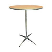 Round Table, 30" - Wood - 24" Height