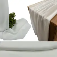 Table Runner, Chiffon - White