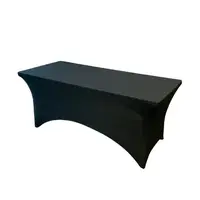 Spandex - 8' Table Cover - Black