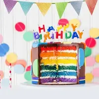 BACKDROP 8' X 8' -  BIRTHDAY CAKE THEME