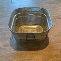 Beverage Tub - Galvanized Square - 20" wide