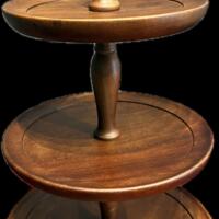Stand, Rustic Walnut - 3 Tier