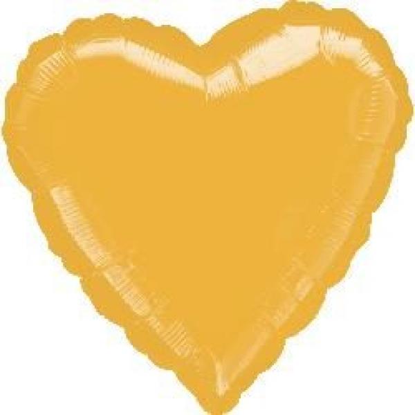 Mylar 18" - Gold Heart