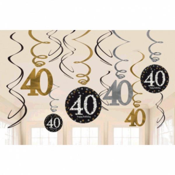 Sparkling Celebration - Swirly Decoration - 40