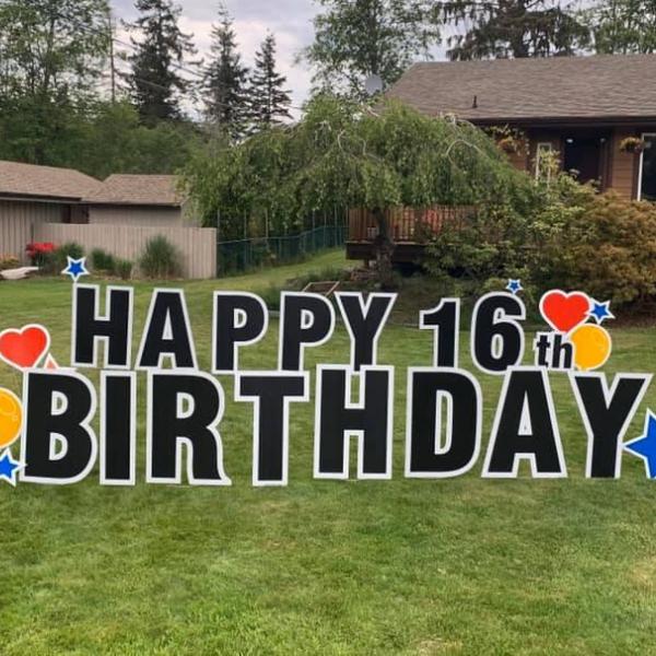 Lawn Letters - HAPPY BIRTHDAY