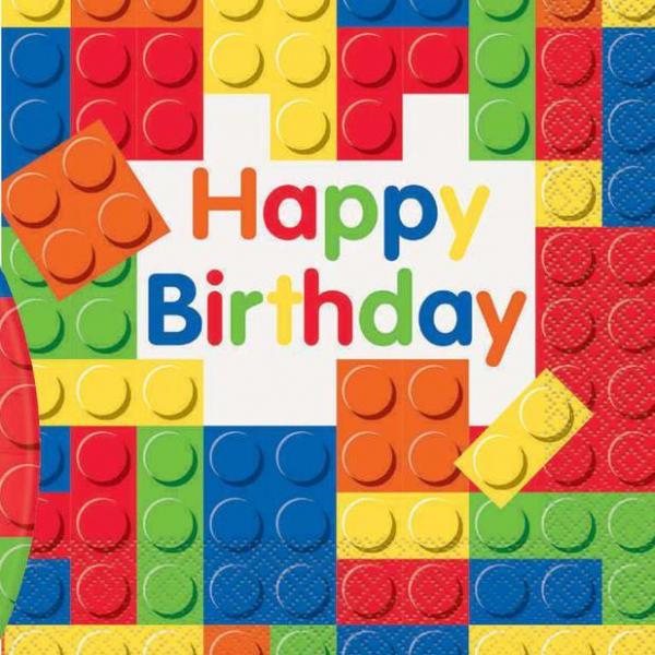 Building Blocks Birthday - Napkins