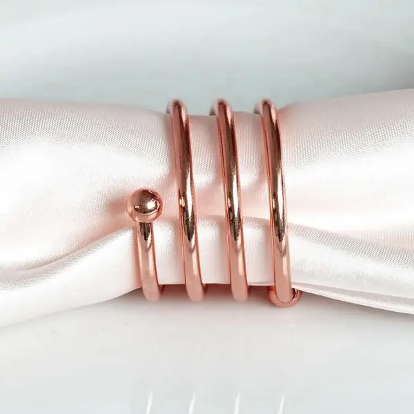 Napkin Ring, Sprial - Rose Gold