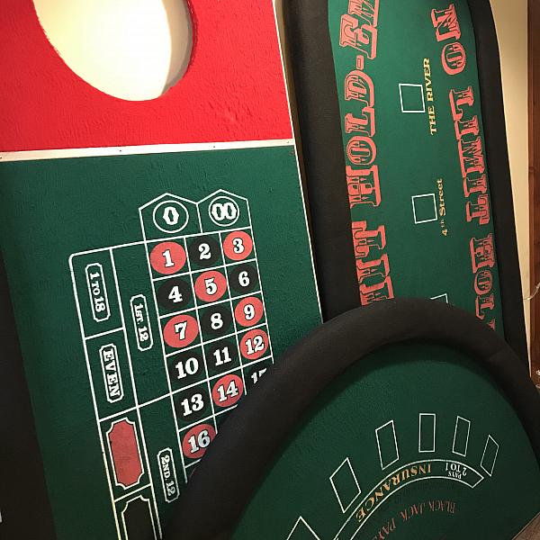 Roulette Table with Wheel